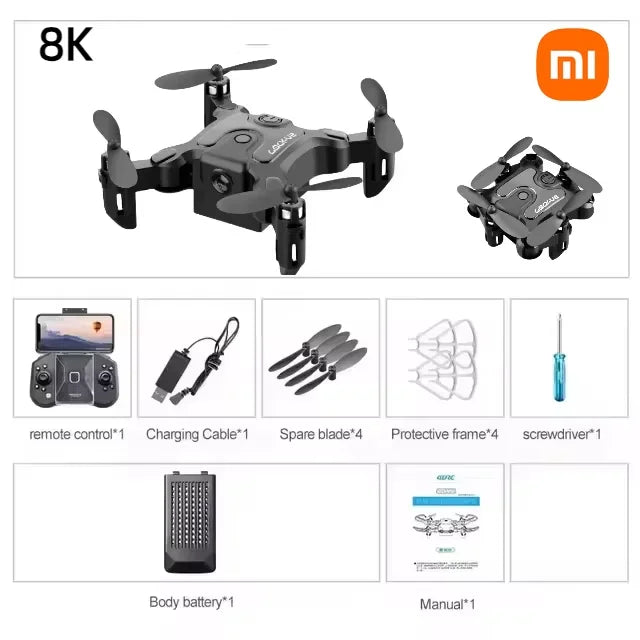V2 Mini Drone Professional HD Camera 5G Wifi FPV Air Pressure Altitude Hold Foldable Quadcopter RC Drone Toys New UAV